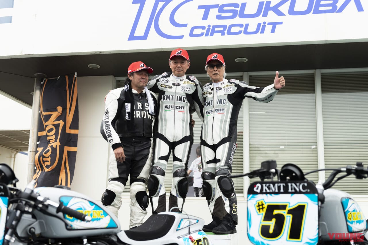 表彰台|「岩城滉一率いる51ガレージの始動を追う」クラブマンロードレース第1戦に参戦【ベテラン勢の熱い挑戦とレースの舞台裏】