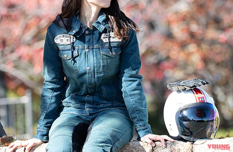 FR25SJ-4 レディースフード付きデニムジャケット|【デグナー2025春夏】街乗りもツーリングも! バイクウェア最新7選「自分らしいスタイルで」