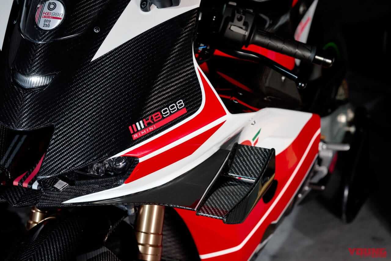 ビモータ|KB998リミニ|2025年モデル|【少数生産】可動式ウイング搭載! ビモータ製スーパーバイク「KB998 Rimini」発売日決定 ニンジャのエンジンをクロモリフレームに搭載