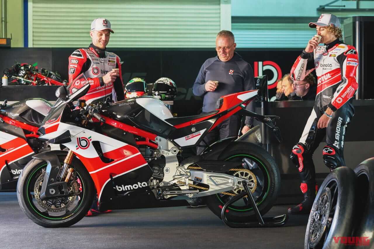 ビモータ|KB998リミニ|2025年モデル|【少数生産】可動式ウイング搭載! ビモータ製スーパーバイク「KB998 Rimini」発売日決定 ニンジャのエンジンをクロモリフレームに搭載