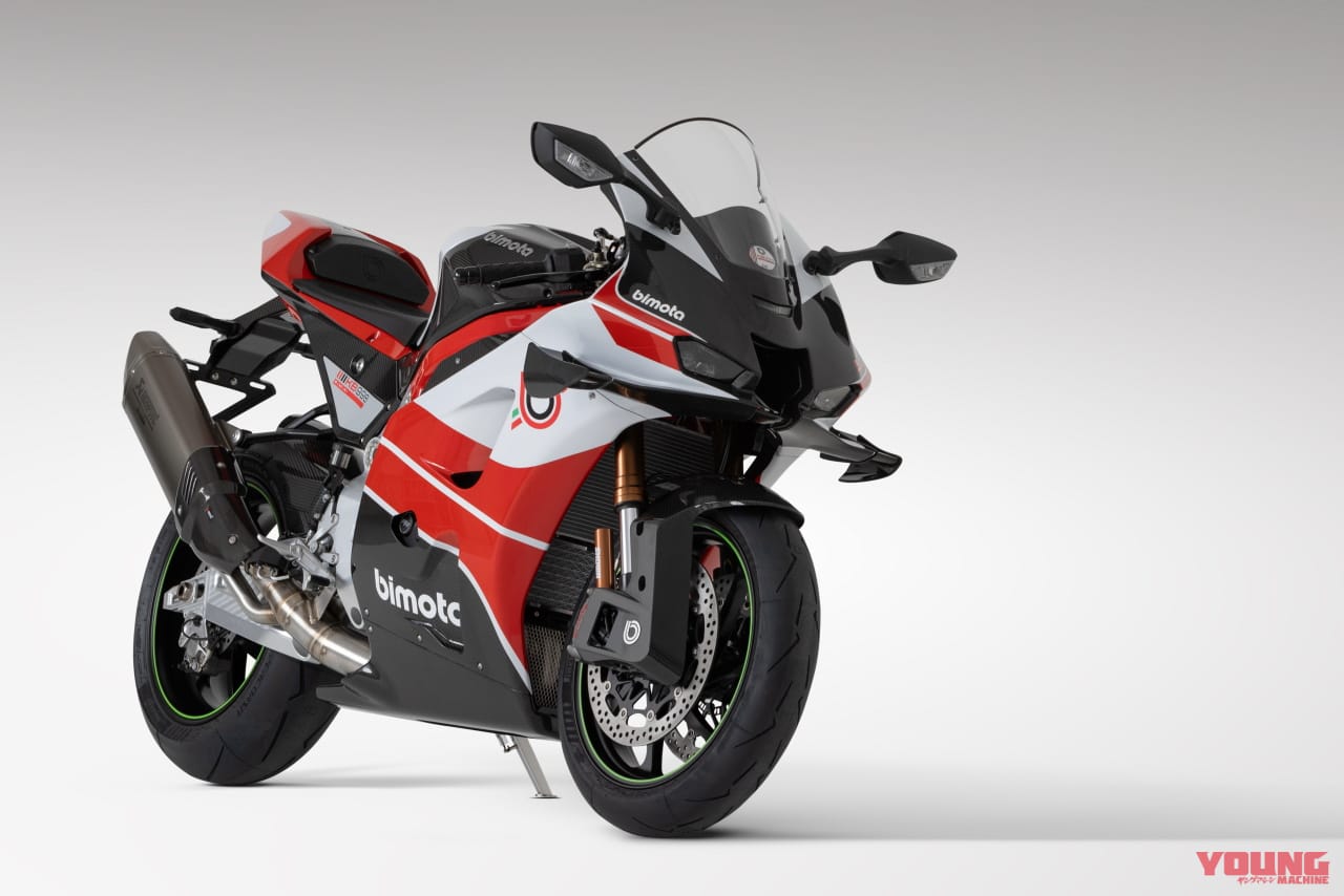 ビモータ|KB998リミニ|2025年モデル|【少数生産】可動式ウイング搭載! ビモータ製スーパーバイク「KB998 Rimini」発売日決定 ニンジャのエンジンをクロモリフレームに搭載