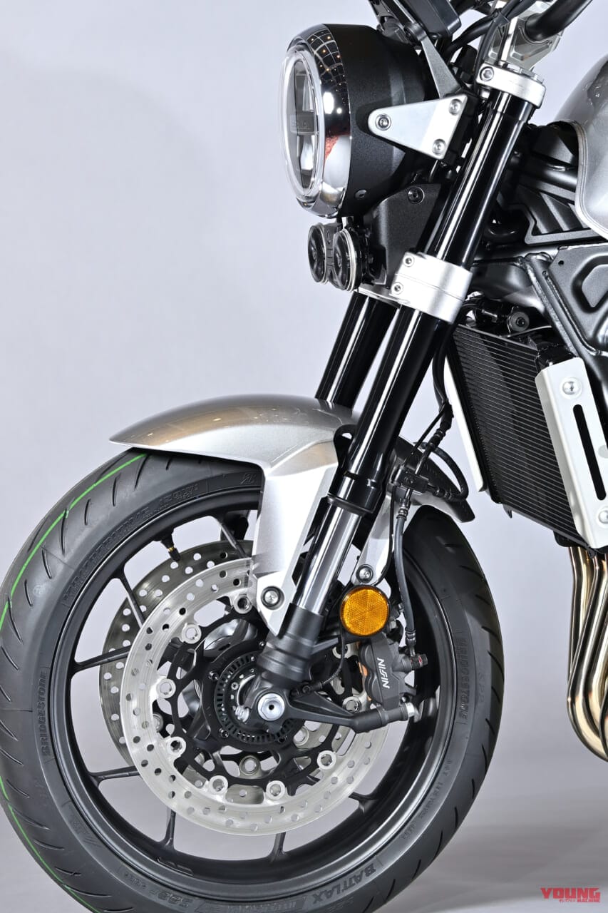 ホンダCB1000Fコンセプト|フロントサスペンション|扱いやすく特性を変更?!「ホンダCB1000Fコンセプト」詳細解説(4)〈エンジン&シャーシ編〉