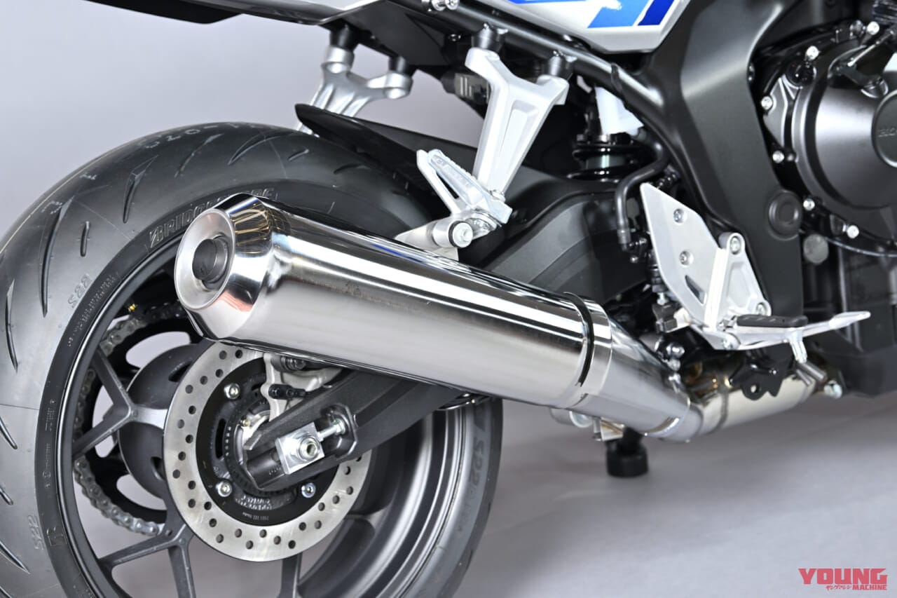ホンダCB1000Fコンセプト|サイレンサー|扱いやすく特性を変更?!「ホンダCB1000Fコンセプト」詳細解説(4)〈エンジン&シャーシ編〉