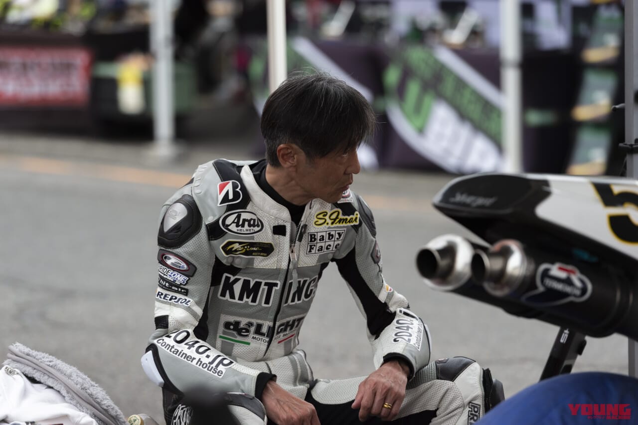 ドゥカティ996を駆る今井伸一朗選手|「岩城滉一率いる51ガレージの始動を追う」クラブマンロードレース第1戦に参戦【ベテラン勢の熱い挑戦とレースの舞台裏】