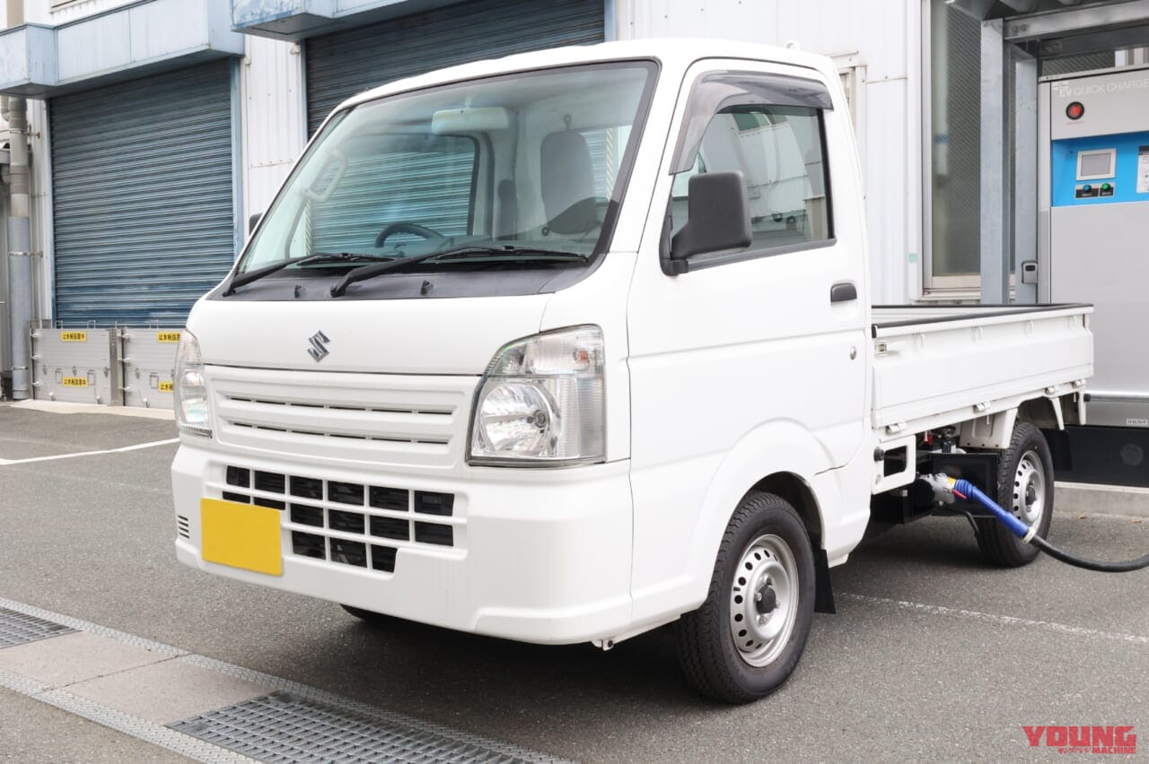 人とくるまのテクノロジー展2025|スズキ|スズキの軽トラがEVに?! バイオエタノール対応の油冷単気筒「ジクサーSF250 FFV」など 人とくるまのテクノロジー展2025に出展