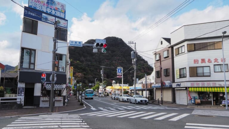 伊豆半島ツーリング｜南伊豆｜下田・中島橋交差点