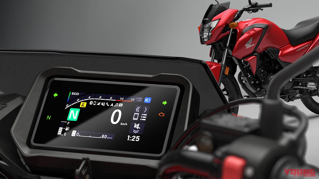 満タン航続距離700km超!! 新型TFTモニター、ホンダ初のISS新装備のマニュアル車「CB125F」が2026年モデルに【海外】