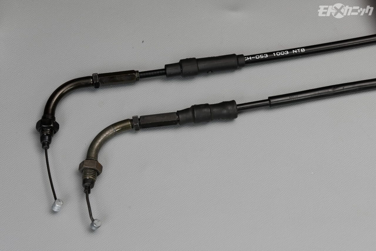 NTB｜規格部品｜スロットルケーブル｜[バイクメンテDIY] 純正パーツのケーブル類が絶版でも、NTB規格部品なら在庫あるかも〈原付から大型車まで網羅〉