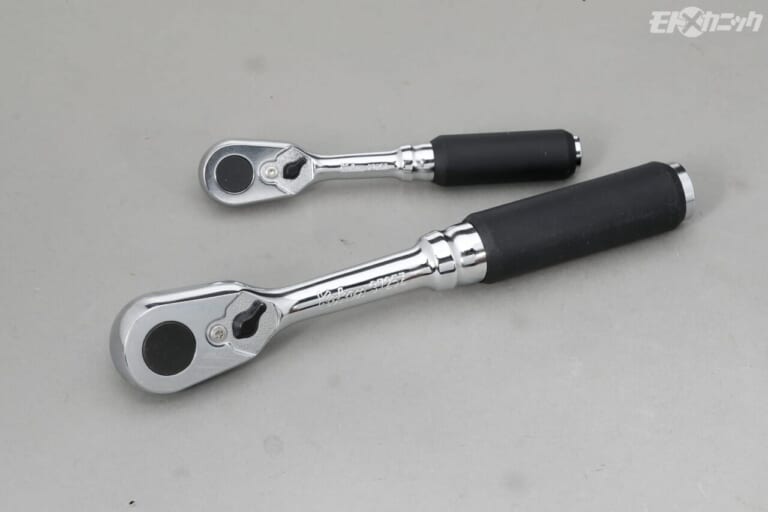 山下工業研究所｜Z-EAL｜2725Z-160 Z-EAL首振りラチェットハンドル(ロング)、2725Z Z-EALラチェットハンドル｜[バイクメンテDIY] コンパクトさが際立つ差込角1/4インチソケット＆ラチェットハンドル〈コーケンZ-EALシリーズ〉