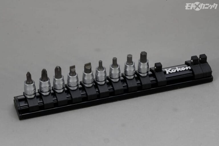 山下工業研究所｜Z-EAL｜RS20XXZ/9 Z-EALビットソケット混合レールセット｜[バイクメンテDIY] コンパクトさが際立つ差込角1/4インチソケット＆ラチェットハンドル〈コーケンZ-EALシリーズ〉