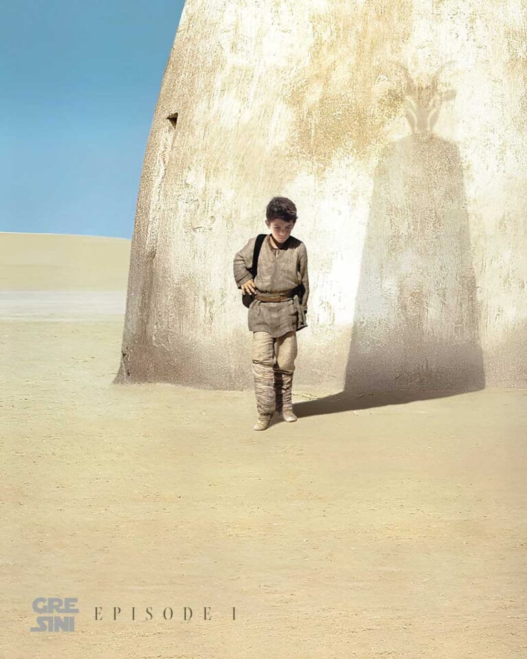 『スター・ウォーズ エピソード1／ファントム・メナス』風味のポスター