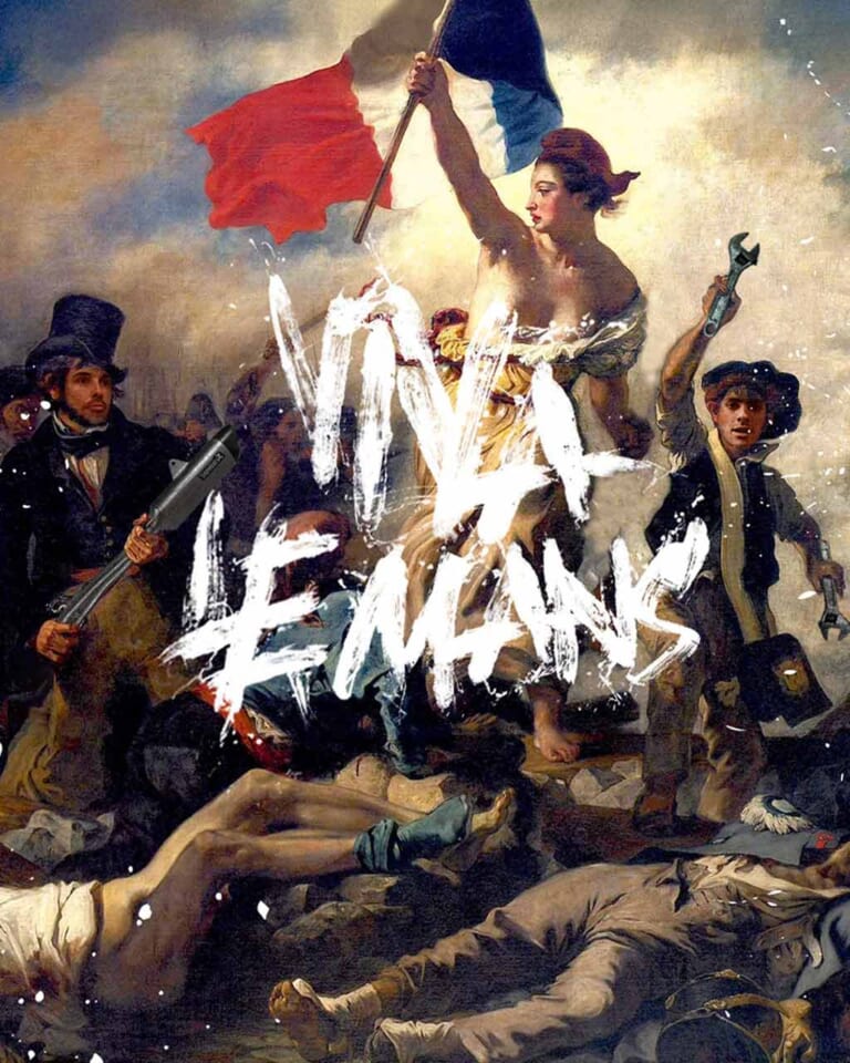 コールドプレイの『美しき生命(Viva la Vida)』っぽいジャケット