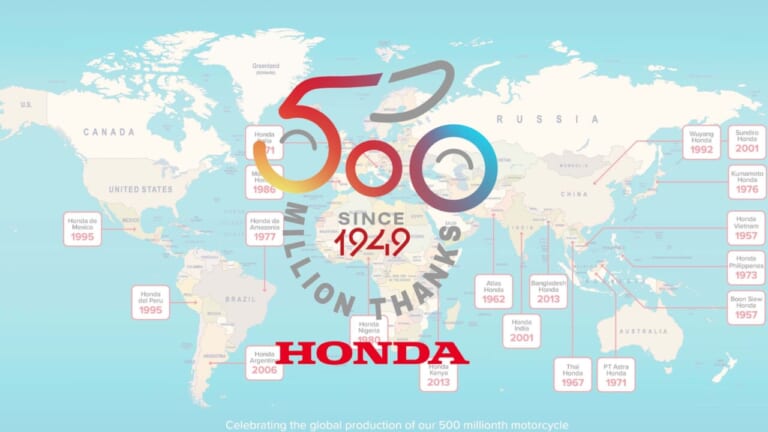 ホンダ、二輪車世界生産累計5億台を達成