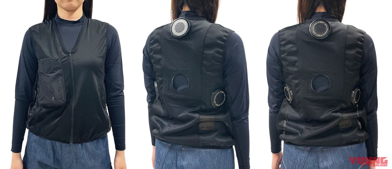 おたふく手袋 BT アビリティ ペルチェ冷暖ベスト バッテリーセット|スイッチひとつで真夏も極寒もだいぶ快適に! おたふく手袋「ペルチェ冷暖ベスト」はライダー必見