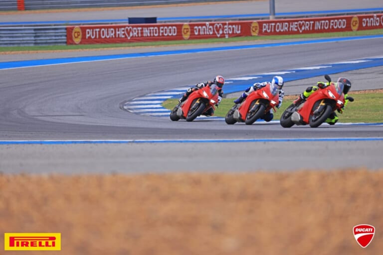 【DUCATI RIDING EXPERIENCE】タイのMotoGPコースを原田哲也さんら豪華講師陣と走る