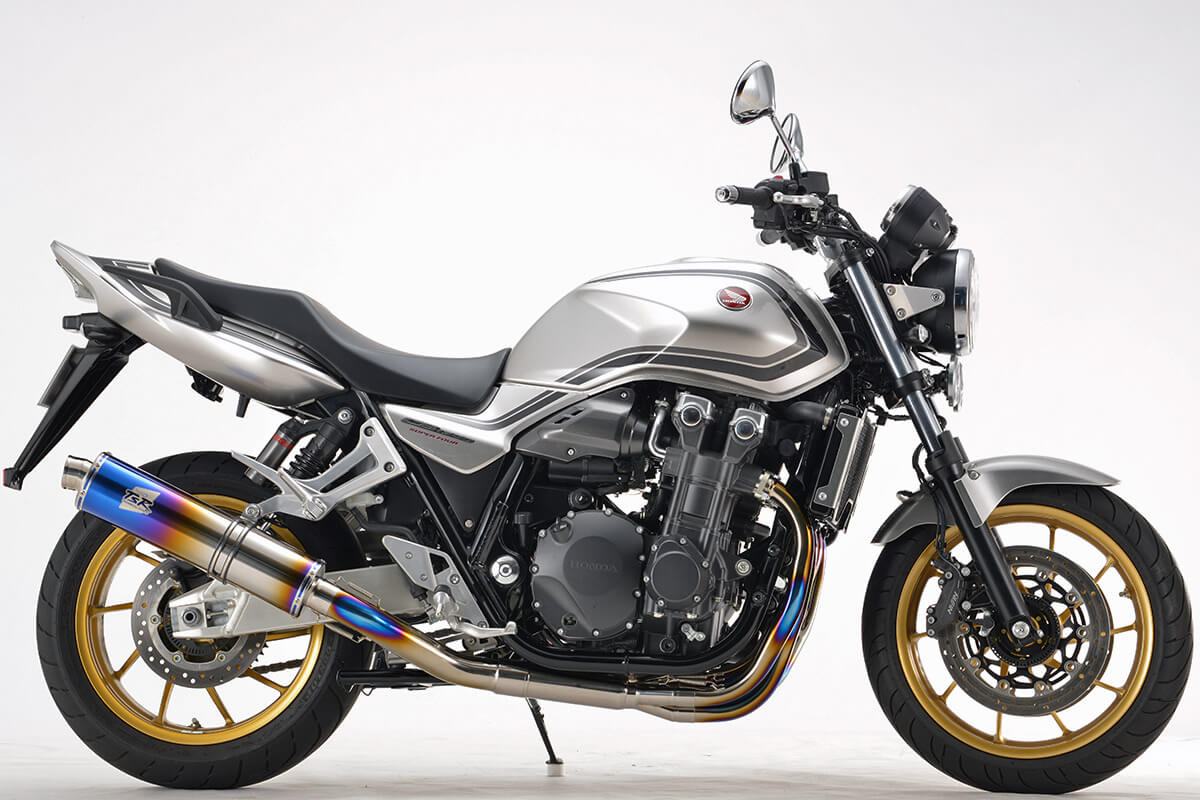 TSRとアールズ・ギアが共同開発するホンダCB1300SF＆SB用リプレイス用チタンフルエキゾースト4-1集合｜TSR製CB1300SF/SB(’21-)用マフラー【世界耐久を共に戦うアールズ・ギアと開発】