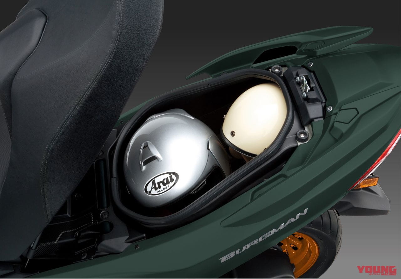 スズキ|バーグマン400|イギリス仕様|2025年モデル|今度の「バーグマン400」はゴールドホイール! 英スズキがニューカラー3色を発表、日本使用にも導入?