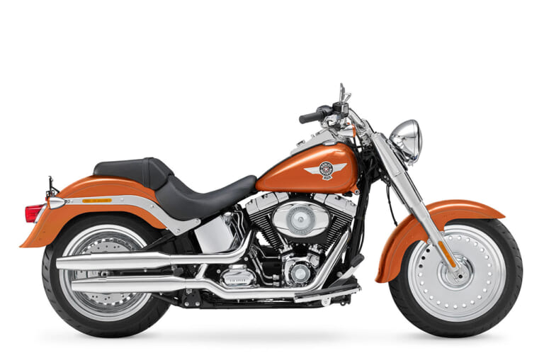 ハーレーダビッドソン FLSTFファットボーイ(2014年モデル)|ジャムおじさんは隠れたバイク乗り! 歴代愛車を紹介 | 最新映画では「スーパーカブ」登場か?【アンパンマン新作映画公開記念】