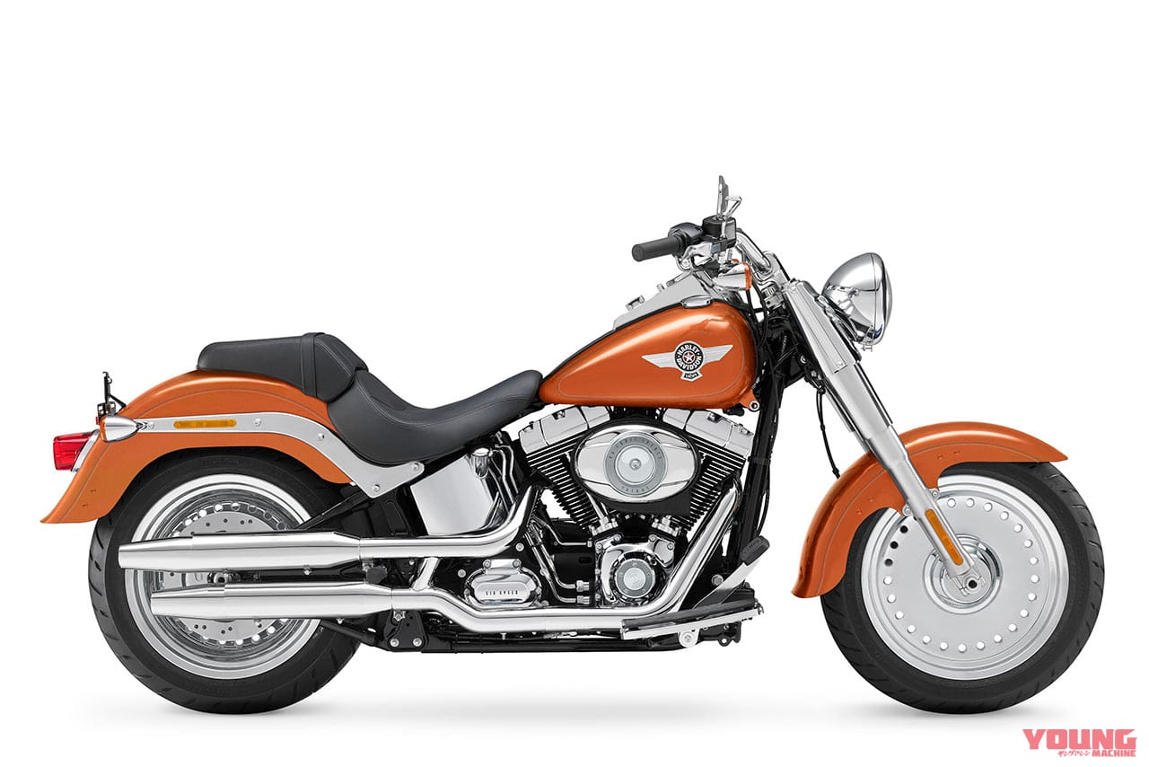 ハーレーダビッドソン FLSTFファットボーイ(2014年モデル)|ジャムおじさんは隠れたバイク乗り! 歴代愛車を紹介 | 最新映画では「スーパーカブ」登場か?【アンパンマン新作映画公開記念】