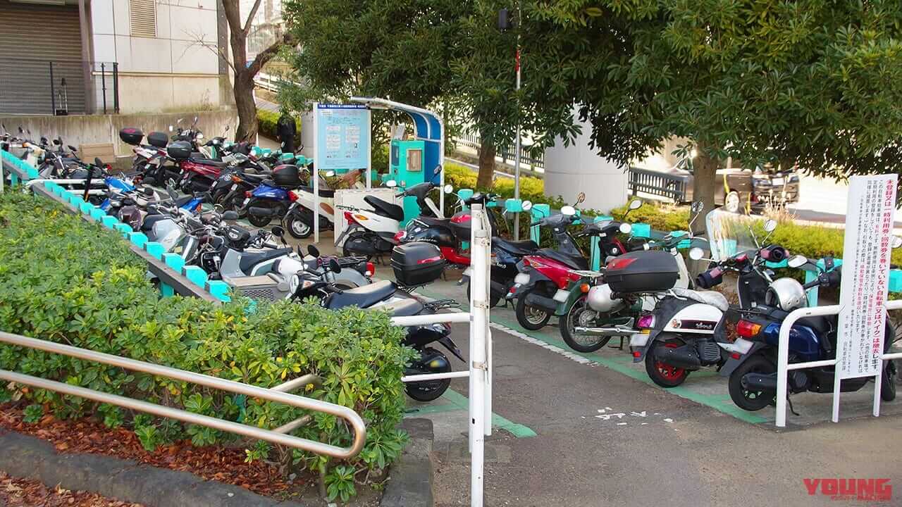 千葉駅東口第5自転車駐車場｜[バイク駐車場問題]千葉市の拡充取り組みを調査：125ccバイクを駐輪場へ積極的に受け入れていた