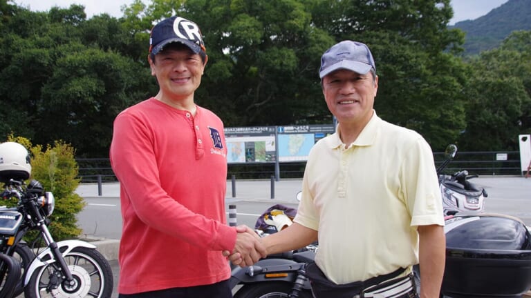 東伊豆町長と伊豆市長｜[高校生のバイク問題]地域活性化イベント“伊豆ライダー誘致ツーリング”に移動課題改善のヒントが!