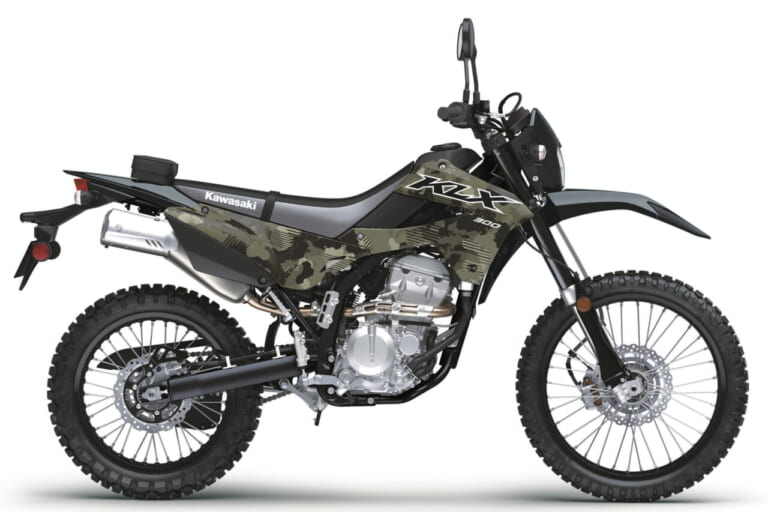 カワサキ|KLX300|北米仕様|2026年モデル|カワサキ「KLX300/SM」2026年モデル登場! パワフルな水冷292cc単気筒の“闘う4スト”に新色【北米】