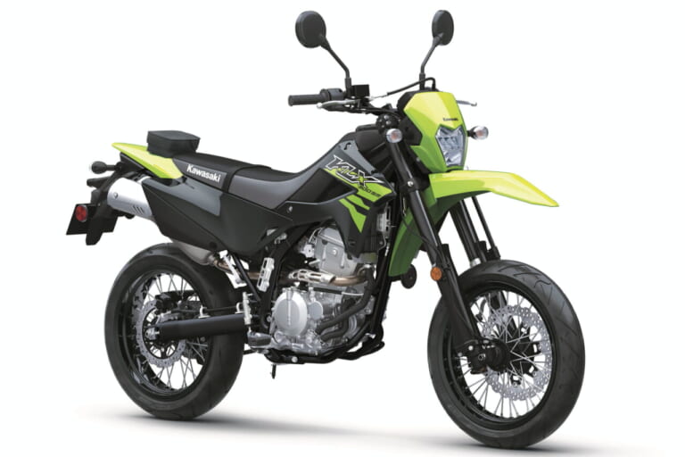 カワサキ|KLX300SM|北米仕様|2026年モデル|カワサキ「KLX300/SM」2026年モデル登場! パワフルな水冷292cc単気筒の“闘う4スト”に新色【北米】