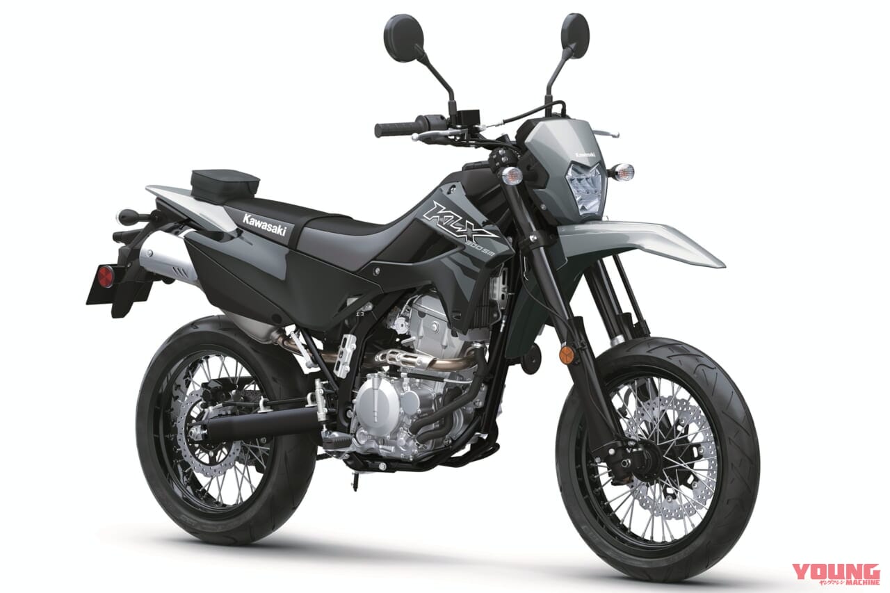 カワサキ|KLX300SM|北米仕様|2026年モデル|カワサキ「KLX300/SM」2026年モデル登場! パワフルな水冷292cc単気筒の“闘う4スト”に新色【北米】