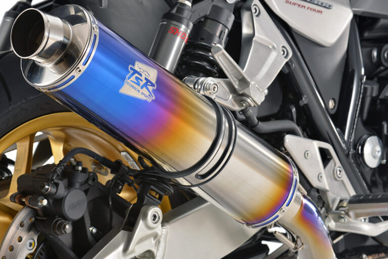 TSRとアールズ・ギアが共同開発するホンダCB1300SF＆SB用リプレイス用チタンフルエキゾースト4-1集合｜TSR製CB1300SF/SB(’21-)用マフラー【世界耐久を共に戦うアールズ・ギアと開発】