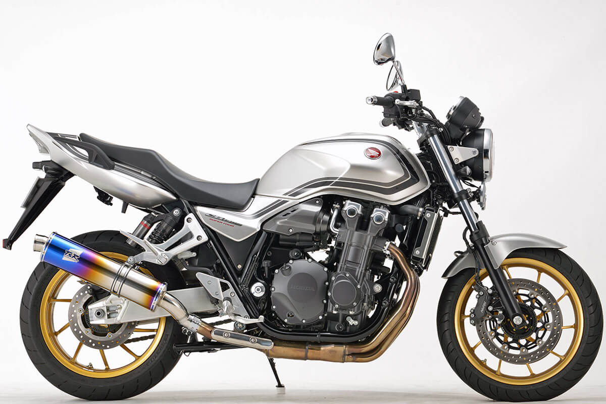 TSRとアールズ・ギアが共同開発するホンダCB1300SF＆SB用リプレイス用スリップオンマフラー｜TSR製CB1300SF/SB(’21-)用マフラー【世界耐久を共に戦うアールズ・ギアと開発】