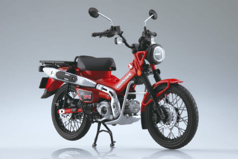 1/12 完成品バイク Honda CT125 ハンターカブ｜世界を広げるタフな相棒を掌に! 人気の「Honda CT125 ハンターカブ」1/12スケールモデルが再登場