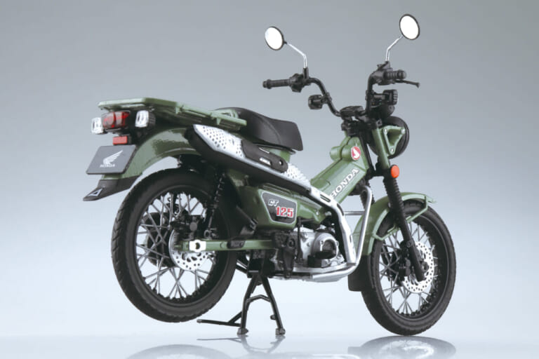 1/12 完成品バイク Honda CT125 ハンターカブ｜世界を広げるタフな相棒を掌に! 人気の「Honda CT125 ハンターカブ」1/12スケールモデルが再登場