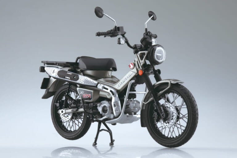 1/12 完成品バイク Honda CT125 ハンターカブ｜世界を広げるタフな相棒を掌に! 人気の「Honda CT125 ハンターカブ」1/12スケールモデルが再登場