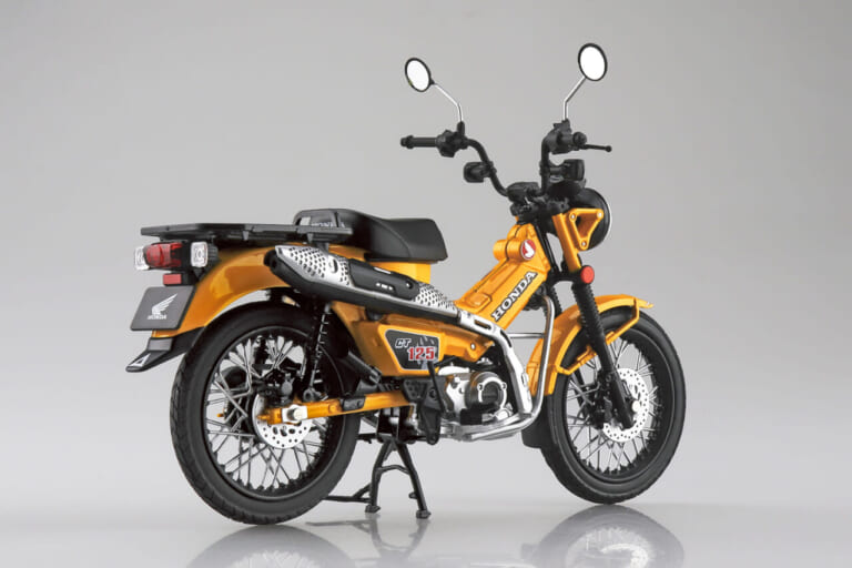1/12 完成品バイク Honda CT125 ハンターカブ｜世界を広げるタフな相棒を掌に! 人気の「Honda CT125 ハンターカブ」1/12スケールモデルが再登場
