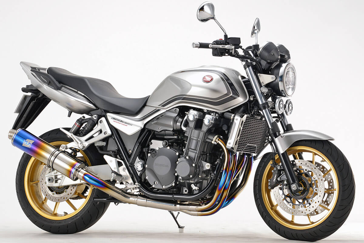 TSRとアールズ・ギアが共同開発するホンダCB1300SF＆SB用リプレイス用チタンフルエキゾースト4-1集合｜TSR製CB1300SF/SB(’21-)用マフラー【世界耐久を共に戦うアールズ・ギアと開発】