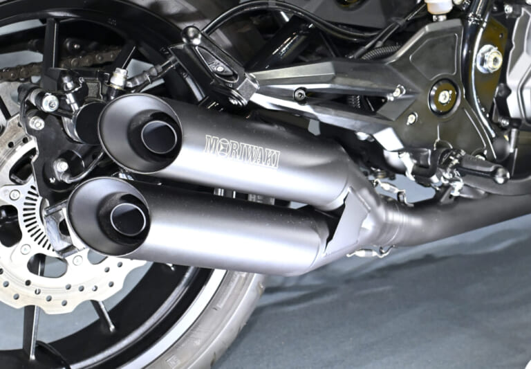 Slip-On Exhaust CROSS TWIN for HARLEY-DAVIDSON X350|変則2本出し”MD211VF管”復活! CBR600RR用モリワキ「ZERO GP ANO」