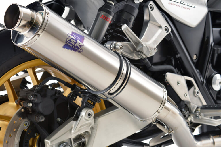 TSRとアールズ・ギアが共同開発するホンダCB1300SF＆SB用リプレイス用チタンフルエキゾースト4-1集合｜TSR製CB1300SF/SB(’21-)用マフラー【世界耐久を共に戦うアールズ・ギアと開発】