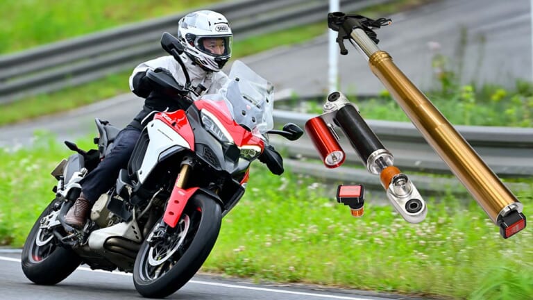SHOWAの『後付け可能』な新世代サスペンションが凄い！ 足着き改善の自動車高調整もギヤ式に進化【Astemoテックショー2025】