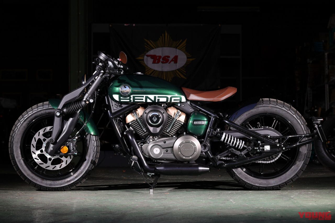 ベンダ|ナポレオンボブ250|水冷250cc・V型2気筒のカスタムクルーザー「BENDA ナポレオンボブ250」日本上陸ほぼ確! 独自のサスペンションを持つ怪マシン