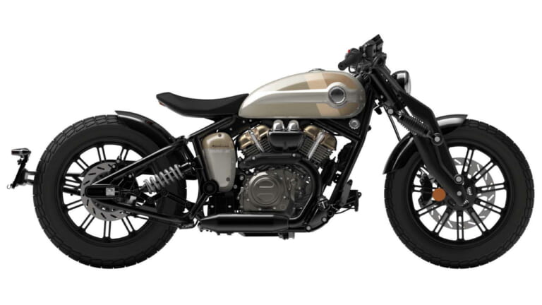 ベンダ|ナポレオンボブ250|水冷250cc・V型2気筒のカスタムクルーザー「BENDA ナポレオンボブ250」日本上陸ほぼ確! 独自のサスペンションを持つ怪マシン