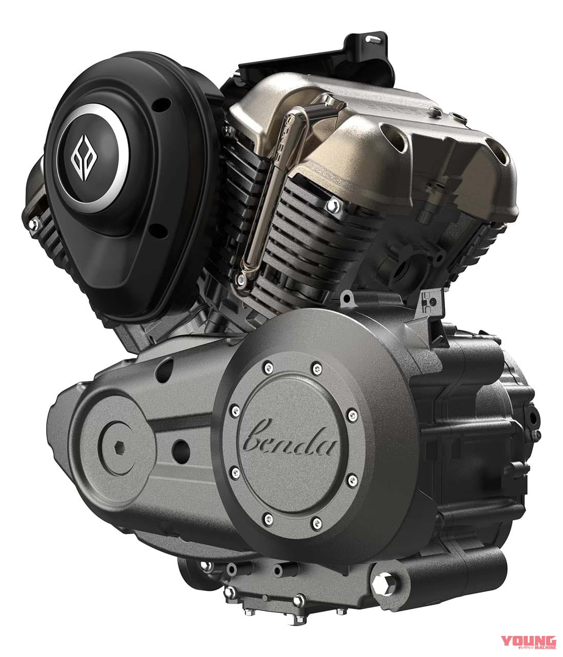 ベンダ|ナポレオンボブ250|水冷250cc・V型2気筒のカスタムクルーザー「BENDA ナポレオンボブ250」日本上陸ほぼ確! 独自のサスペンションを持つ怪マシン