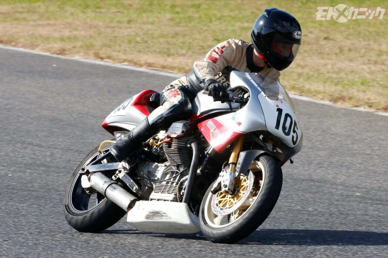 BOST｜走行｜MOTO GUZZI 1100SPORT｜[旧車サーキット走行会] アストライドB.O.S.T.：第1回にして大盛況! シングル＆ツインオーナーが大挙エントリー