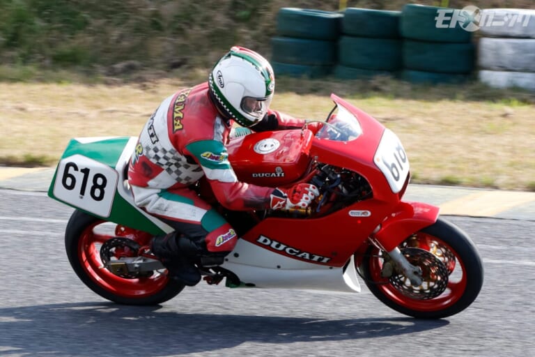 BOST｜走行｜DUCATI 750F1 Montjuich｜[旧車サーキット走行会] アストライドB.O.S.T.：第1回にして大盛況! シングル＆ツインオーナーが大挙エントリー