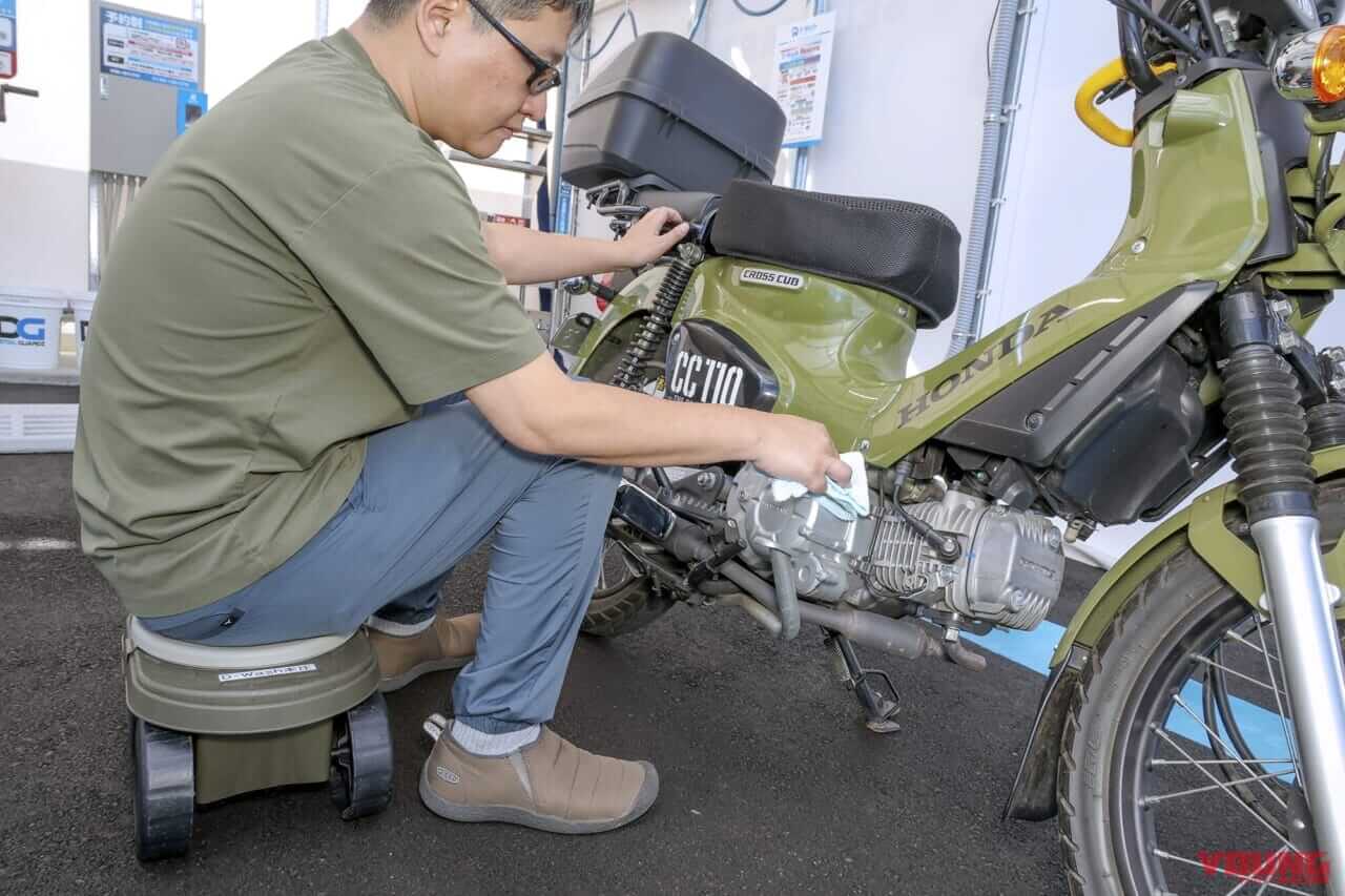 吹き上げ｜令和の最新洗車場はバイクに最適! 手軽にピカピカ【D-Wash体験レポート】 | クロスカブ110はキレイになるか?!