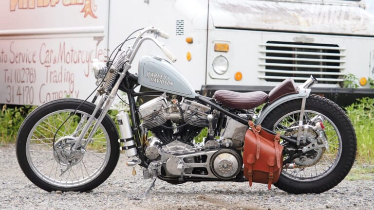 PANHEAD SPRINGER CHOPPER｜遠藤自動車サービスカスタム｜[ハーレーカスタム] パンヘッドスプリンガーチョッパー：フロントに珠玉のVLスプリンガー!〈遠藤自動車サービス〉