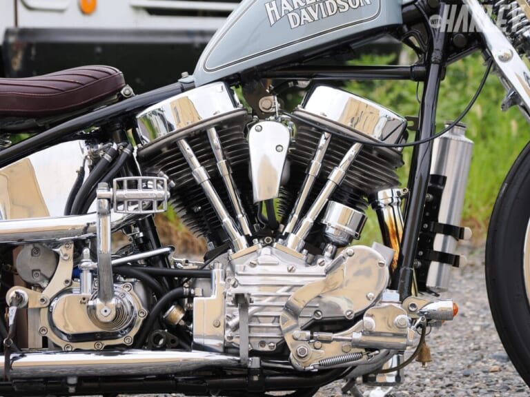 PANHEAD SPRINGER CHOPPER｜遠藤自動車サービスカスタム｜エンジン｜[ハーレーカスタム] パンヘッドスプリンガーチョッパー：フロントに珠玉のVLスプリンガー!〈遠藤自動車サービス〉
