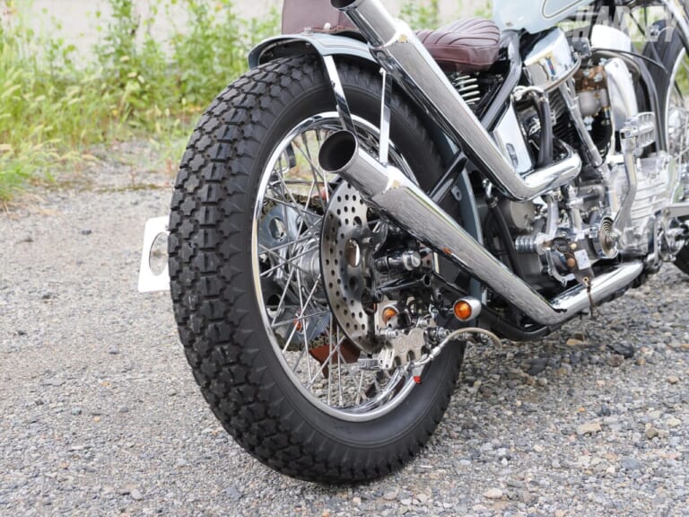 PANHEAD SPRINGER CHOPPER｜遠藤自動車サービスカスタム｜マフラー｜[ハーレーカスタム] パンヘッドスプリンガーチョッパー：フロントに珠玉のVLスプリンガー!〈遠藤自動車サービス〉