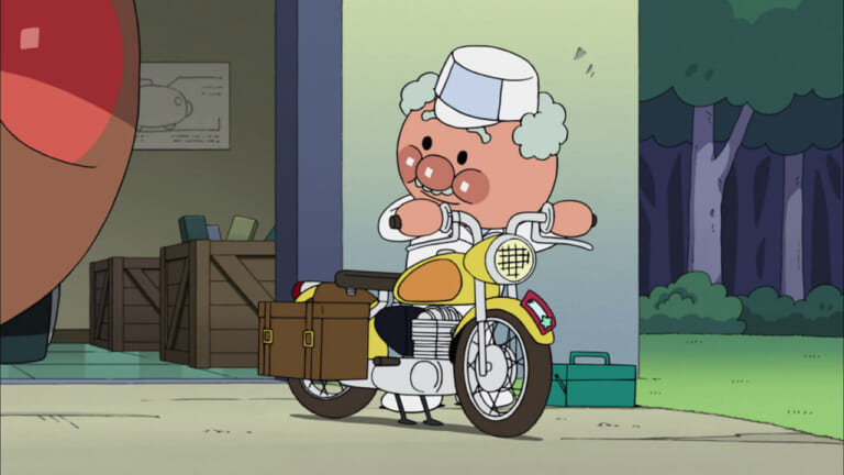 第1122話「ジャムおじさんの休日」|ジャムおじさんは隠れたバイク乗り! 歴代愛車を紹介 | 最新映画では「スーパーカブ」登場か?【アンパンマン新作映画公開記念】
