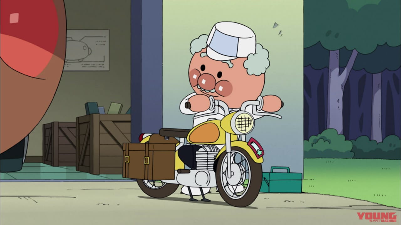 第1122話「ジャムおじさんの休日」|ジャムおじさんは隠れたバイク乗り! 歴代愛車を紹介 | 最新映画では「スーパーカブ」登場か?【アンパンマン新作映画公開記念】
