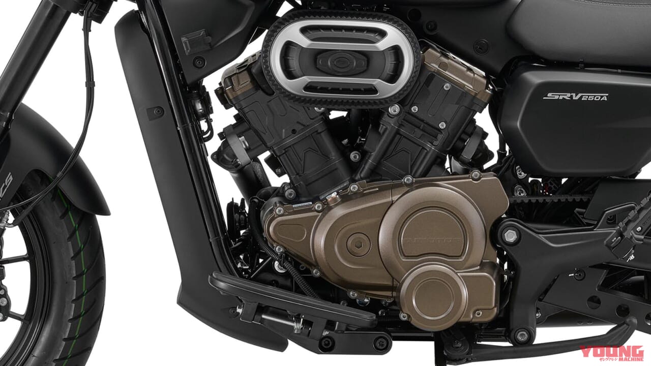 QJMOTOR SRV 250 A|「AT免許で運転できる!」Vツイン搭載の軽二輪クルーザー! QJMOTOR「SRV250A」が69万8000円で登場